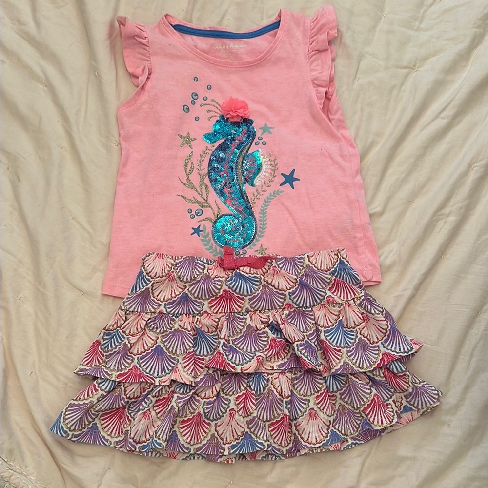Tommy Bahama Pink and Blue Kids Matching Set